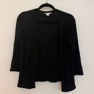 White House Black Market Small Black Cardigan